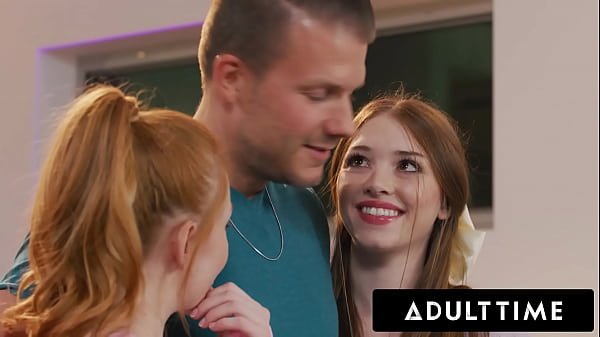 ADULT TIME – College Cuties Myra Moans And Madi Collins Compete For Attention In FIRST THREESOME!